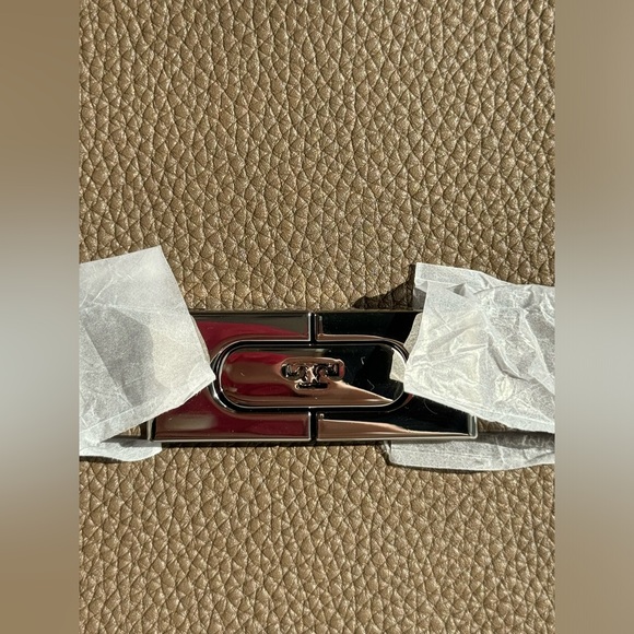 TORY BURCH SMALL LEE RADZIWILL PEBBLED DOUBLE BAG - Picture 3 of 9